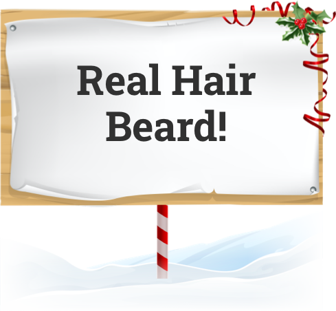 Real hair beard