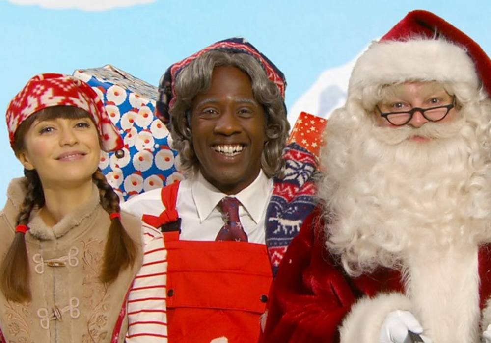 Santa with Sid Sloane and Rebecca Keatley on Lets Play