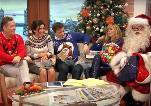 Santa Claus on ITV's Good Morning Britain