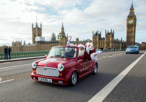 Santa Claus proud to be part of Rosewood London Mini Wishes Campaign for GOSH